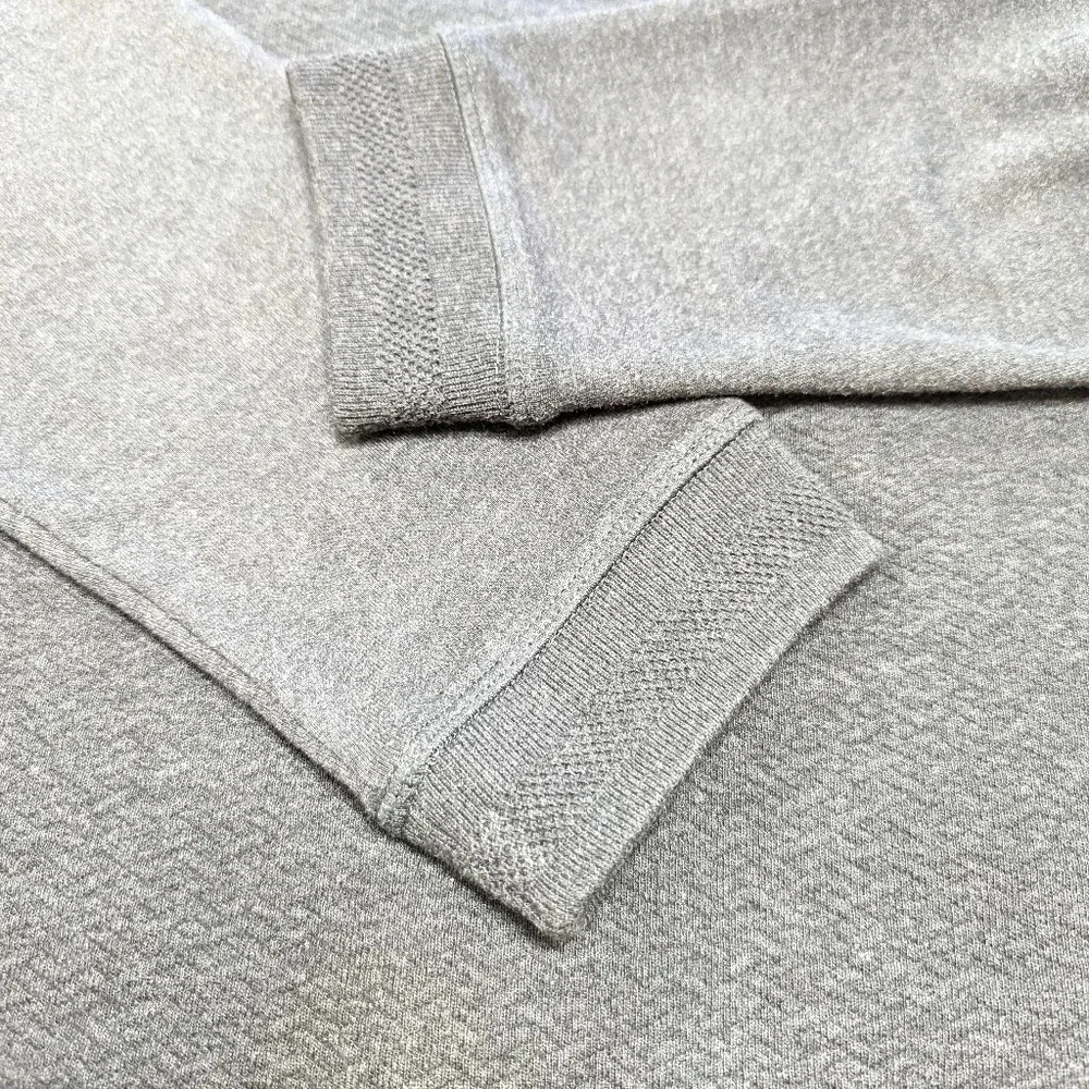 Ted Baker London Tricks Slim Fit Quilted Jersey Sweater Dark Gray Size US Large